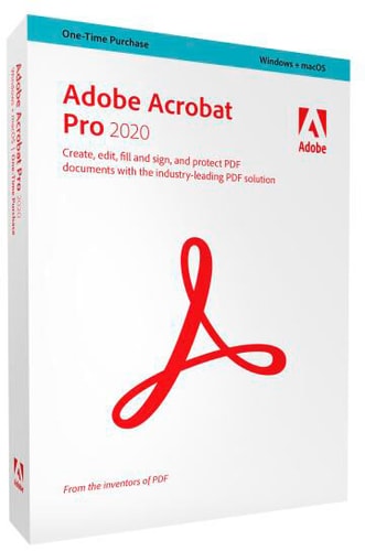 Adobe Acrobat PRO 2020, Box pack, 1 utente, Windows, 65310800